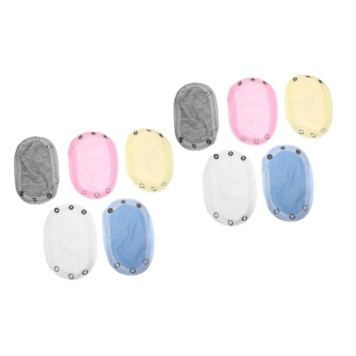 Healeved 10stücke Bodysuit Verlängerung Baumwolle Praktische Druckknopf-erweiterung Für Jungen Und Mädchen Leicht Zu Reinigen Und Tragbar Für Neugeborene von Healeved