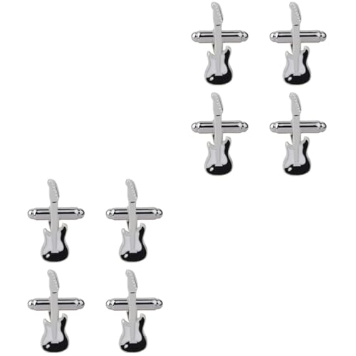 Healeved 2 Sätze Kreative Gitarren Manschettenknöpfe Für Männer Cufflinks Hochwertige Hemdeknoten Für Besondere Anlässe Shirt Dekorationen Für Partys Und Festliche 2 Paare * 2 von Healeved