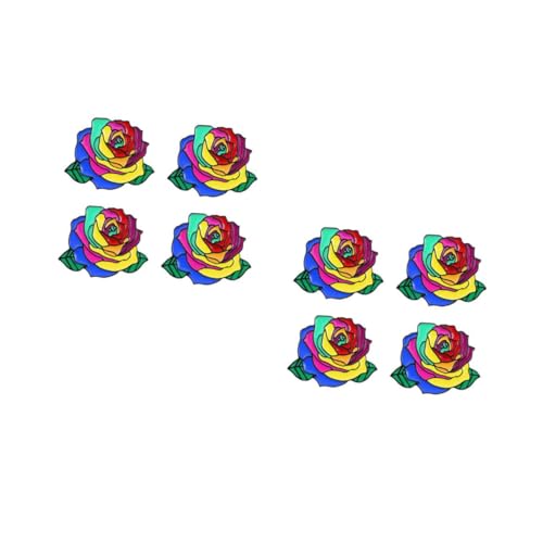 Healeved 2 Sätze Kreative Kleine Broschen Rosenform Alloy Brustpin Für Kleidung Taschen Accessoires Für Hochzeiten Geburtstage Alltagsmode 4 Stück * 2 von Healeved