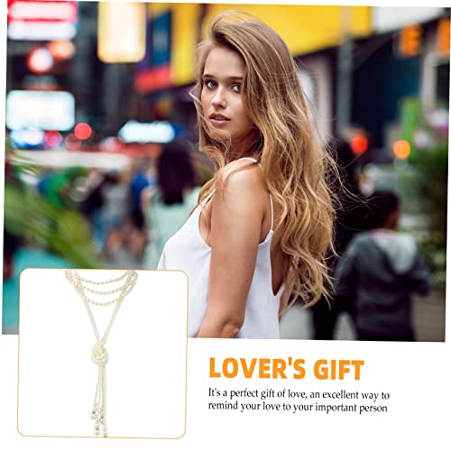 Healeved 2 Sätze Mehrlagige Perlenkette Damen Lange Choker Halsketten Eleganter Perlen Strang Schmuck Für Muttertag Geburtstag Valentinstag von Healeved