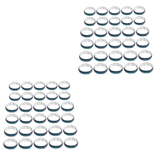 Healeved 2 Sätze Mood Ringe Verstellbare Farbwechselnde Ringe in Verschiedenen Für Frauen Als Für Partys 50 Stück * 2 von Healeved