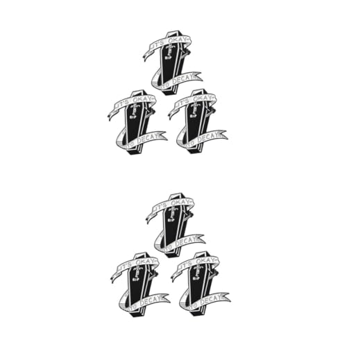 Healeved 2 Sätze Punk Series Broschen Kreative Grab Zombie Anstecknadeln Retro Alloy Für Männer Frauen Einzigartige Kleidung Accessoires Für Partys Besondere Anlässe 3 Stücke * 2 von Healeved