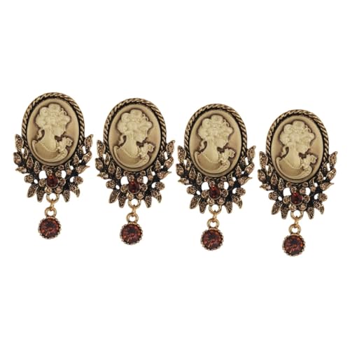 Healeved 2 Sätze Retro Brosche Vielseitige Brosche Legierung Mit Elektroplattierter Oberfläche Für Damen Dekorieren Von Kleidung Taschen Schals 2 Stücke * 2 von Healeved