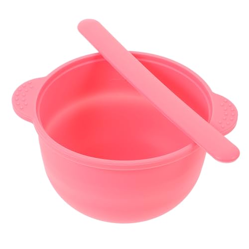 Healeved 2 Sätze Schale mit Enthaarungscreme Maskenmischstab Schaber für easy putz skin care tools Silikonschüssel Maskenmischschüssel für Frauen Kieselgel Wiederverwendbar von Healeved