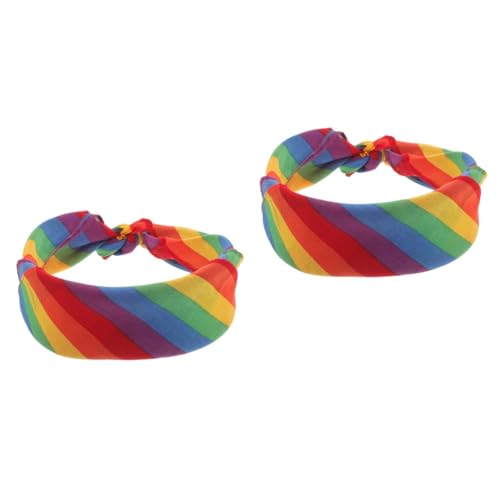 Healeved 2 Sätze Sport Stirnband Stirnbänder Bandana Stirnband Kopfwickel Workout Fitness Yoga Lauf Stoff 2 Stück * 2 von Healeved