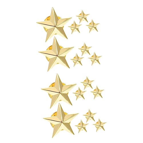 Healeved 2 Sätze Teiliges Fünfzackiger Stern Brosche Anstecknadel Für Damen Herren Kreative Lustige Abzeichen Für Kleidung Hüte Jacken Anzüge Für Halloween Geburtstage 8 Stücke * 2 von Healeved