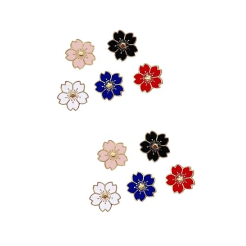 Healeved 2 Sätze Teiliges Japanische Brosche Anstecknadel Für Kleidung Taschen Accessoires Langlebig Kreativ Weiß 5 Stück * 2 von Healeved