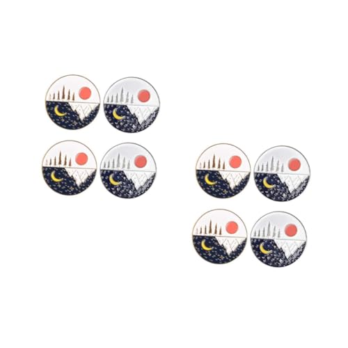 Healeved 2 Sätze Teiliges Kreative Brosche Eleganter Schmuck Für Damen Für Kleidung Accessoires Langlebig Modern Auffällig 4 Stücke * 2 von Healeved