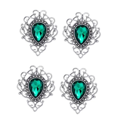 Healeved 2 Sätze Vintage Broschen Für Damen Grüner Edelstein Anstecknadel Schmuck Für Kleidung Hochzeits Und Festtags Dekoration Für Besondere Anlässe 2 Stück * 2 von Healeved