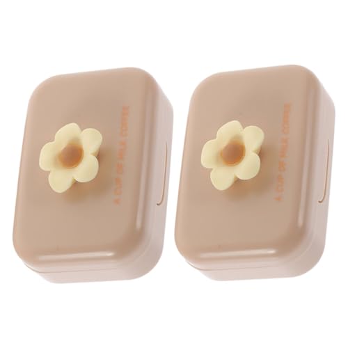 Healeved 2 Sätze farbige Kontaktlinsen lagercontainer Lentil Organizer aufbewarboxen aufbewahrungsdose reisekoff Kontaktlinsenhalter Objektiv- Fall pp von Healeved