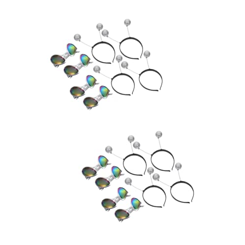 Healeved 2sätze Party Brille Und Stirnbänder Teiliges Kostümzubehör Für Lustige Mottopartys Karneval Und Cosplay Bequeme Langlebige Sonnenbrillen Und Haarbänder Für Erwachsene Healeved 2sätze Party Brille Und Stirnbänder Teiliges Kostümzubehör Für Lustige Mottopartys Karneval Und Cosplay Bequeme Langlebige Sonnenbrillen Und Haarbänder Für Erwachsene von Healeved