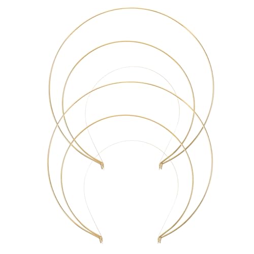 Healeved 2 Stck Göttinnen Krone Stirnband Teiliges DIY Haarschmuck Dreilagiges Goldfarbenes Kopfband für Damen Bequemes Vielseitiges Tiara Zubehör für Hochzeit Party Cosplay und Festliche von Healeved