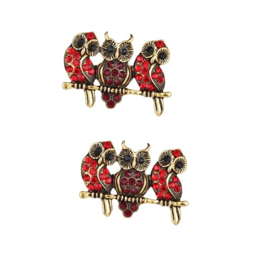 Healeved 2 Stck. Schicke Brosche Legierung für Damen Modisches Accessoire zur Dekoration von Kleidung Taschen Schals für Besondere Anlässe von Healeved