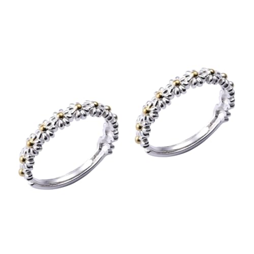 Healeved 2 Stck. Verstellbarer Damenring Hochwertigem Stilvoller Ring mit für Partys Bars und Alltag Langlebig und Pflegeleicht für Frauen von Healeved