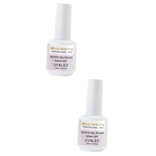 Healeved 2 Stk Maniküre-Zubehör lack nagellack maniküre set nagelgele cat eye nail polish nail set Nagelgellack schönes Nagelgel Nagelpolitur sich ständig ändern Katzenaugen-Gel von Healeved