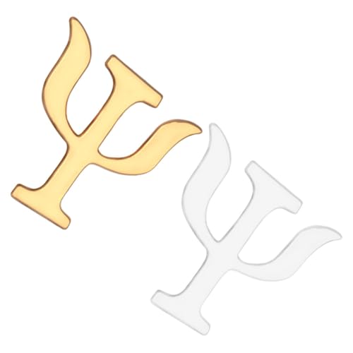 Healeved 2 Stück Alphabet Broschen aus Langlebiger Legierung Modische Vintage-ärztin Anstecknadeln für Kleidung und Taschen Stilvolle Schmuckaccessoires für Frauen und Krankenschwestern von Healeved