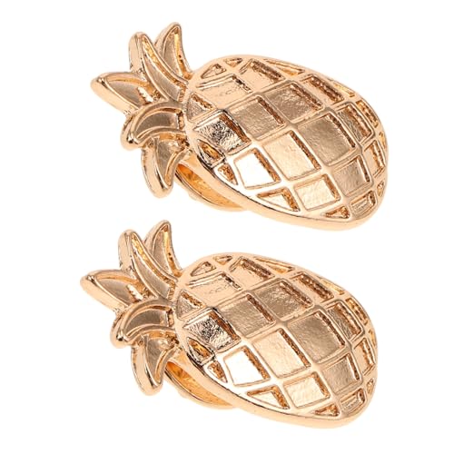 Healeved 2 Stück Ananas Brosche Cartoon Anstecknadel Modischer Pin für Kleidung Rucksack Hut Jacke Vielseitiges Accessoire für Damen und Herren von Healeved