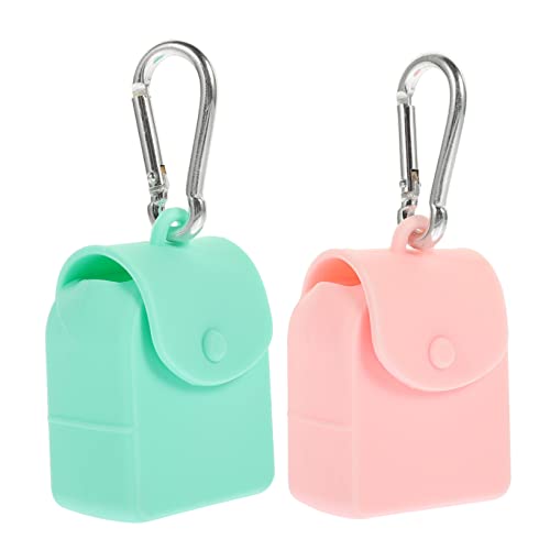 Healeved 2stücke Tragbares Paket Aus Silikon Aufbewahrungstasche Für Wechselgeld Vielseitige Münztasche Mit Haken Langlebiges Und Praktisches Design Für Langzeitgebrauch von Healeved