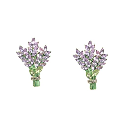 Healeved 2 Stück Blumenbrosche für Frauen Hochwertige Anstecknadel mit Eleganter Rhinestone Dekoration Kleidung Hüte Besondere Anlässe Wie Weihnachten Geburtstage von Healeved