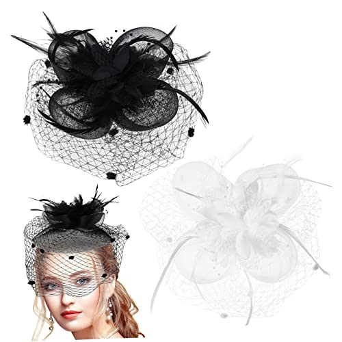 Healeved 2 Stück Brautkopfschmuck Haarclip Zu Hochzeit Hühner Für Party Haarschmuck Frauen-fascinator-stirnband Frauenhutclip Fascinator Haarspangen Braut Fascinator Haar-fascinator Feder Healeved 2 Stück Brautkopfschmuck Haarclip Zu Hochzeit Hühner Für Party Haarschmuck Frauen-fascinator-stirnband Frauenhutclip Fascinator Haarspangen Braut Fascinator Haar-fascinator Feder von Healeved