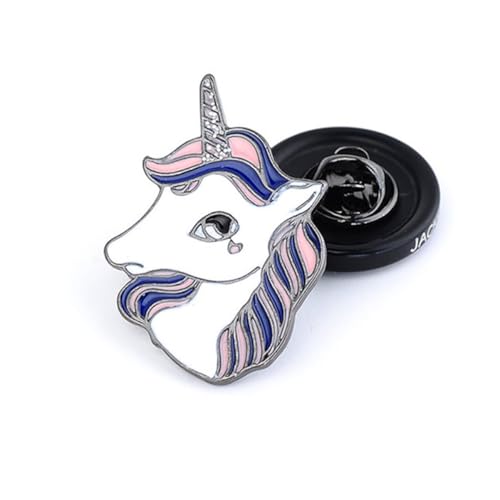 Healeved 2 Stück Bunte Einhorn Brustnadel Brosche Anstecknadeln Kreatives Design für Damen und Herren Modische Party brosche für Kleidung Taschen und Jacken Langlebiges Material Vielseitig von Healeved