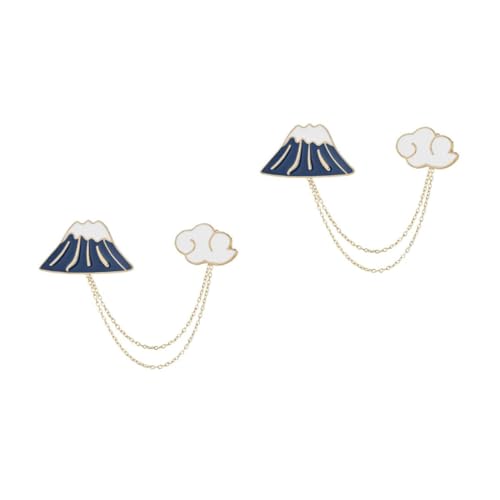 Healeved 2 Stück Cartoon Brosche Blumenform Anstecknadel für Kleidung Lustige Kleidung Deko für Frauen Männer Leichtes Langlebiges Material Perfektes Accessoire für Shirts Schals von Healeved