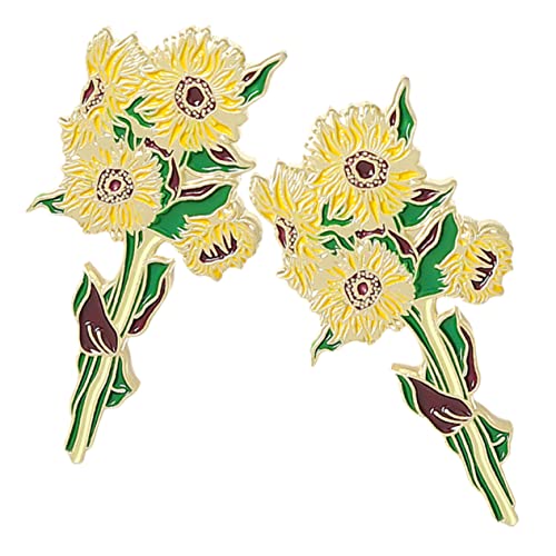 Healeved 2stücke Blumenbrosche Mit Nadel Für Damen Schlichtes Und Elegantes Design Für Geburtstags Und Jubiläumsgeschenke Modeschmuck Für Kleidung Und Hüte von Healeved