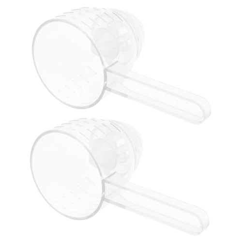 Healeved 2 Stück Dosierlöffel Löffel Trichter Schaufeln Für Behälter Nachladen Des Pulvertrichters Flaschentrichter Schaufeltrichter Schaufel Mit Trichter Trichterlöffel Plastik Transparent von Healeved