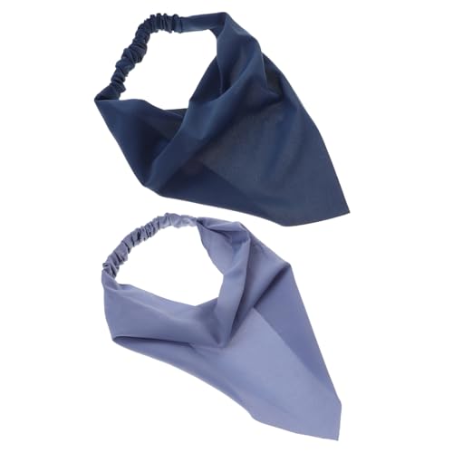 Healeved 2stücke Elastisches Stirnband-schal Für Frauen Weibliches Kopftuch-stirnband Dreiecks-kopftuch Bandana-haartuch Schal-stirnband Stirnbänder Für Damen Elastische Stirnbänder von Healeved