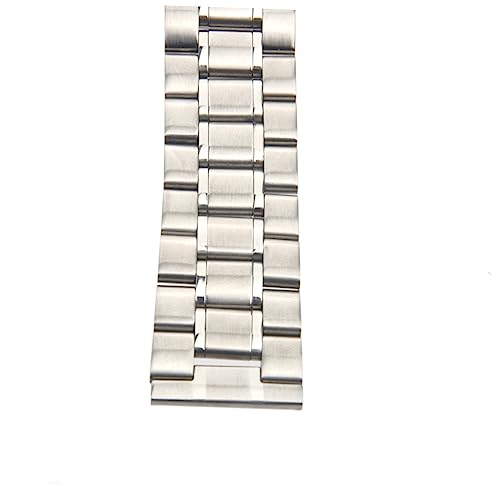 Healeved 2stücke Edelstahl-uhrenarmband Mit Geradem Ende Und Massiven Gliedern Dicke Für Uhrenersatz von Healeved