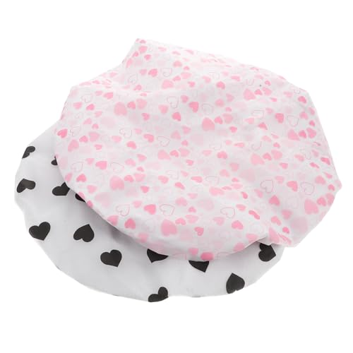 Healeved 2 Stück Gebackene Ölkappe Duschhaube Für Damen Badekappe Kopfbedeckung Färbekappen Für Haare Verarbeitungskappen Beanie-mütze Für Die Haarpflege Haube Für Zöpfe Saunahut Alufolie Healeved 2 Stück Gebackene Ölkappe Duschhaube Für Damen Badekappe Kopfbedeckung Färbekappen Für Haare Verarbeitungskappen Beanie-mütze Für Die Haarpflege Haube Für Zöpfe Saunahut Alufolie von Healeved