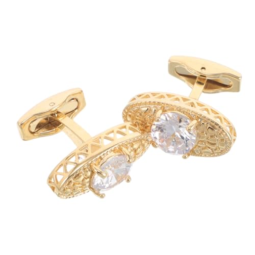 Healeved 2stücke Metall-manschettenknöpfe Mit Zirkonia Stilvolle Hemd-manschettenknöpfe Im Französischen Stil Funkelnder Kleidungsschmuck Für Herren Formelle Anzugaccessoires von Healeved