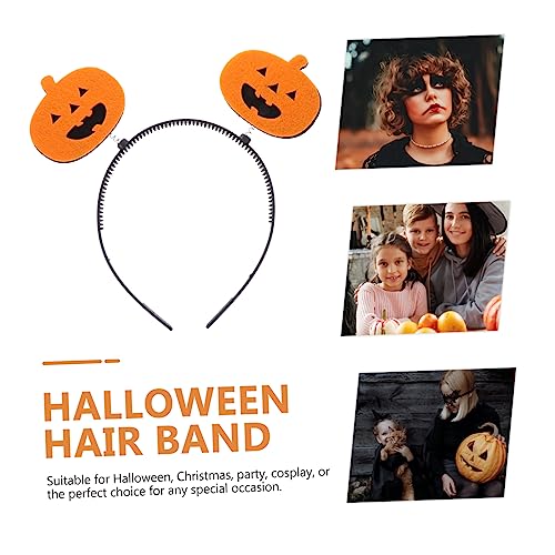 Healeved 2 Stück Halloween Haarreifen Kürbis Design Leichtes Langlebiges Haarschmuck für Erwachsene für Kostüm und Cosplay Partys Robust und Farbecht von Healeved