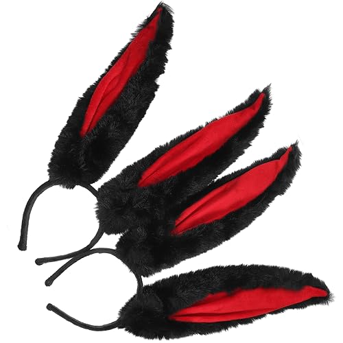 Healeved 2 Stück Hasenohren Haarreifen für Erwachsene Niedliches Bunny Ohr Stirnband für Kostümparty Ostern Cosplay und Fotoshootings von Healeved