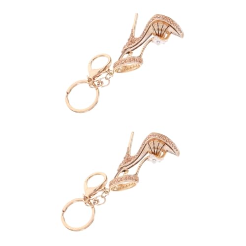 Healeved 2 Stück High Heels Anhänger Strass Schuh Schlüsselanhänger Modischer High Heels Schuh Schlüsselanhänger Strass Absätze High Heels Schlüsselanhänger High Heels von Healeved