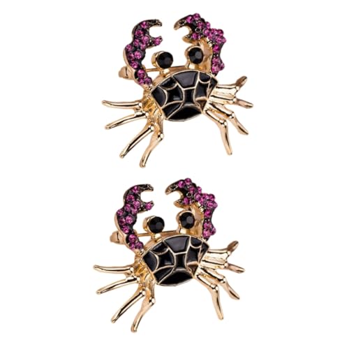 Healeved 2 Stück Kleine Krabbenbrosche Anstecknadeln Für Damen Brosche Für Damen Süße Broschen Für Hat Modische Accessoires Für Broschen Schmuck Tierbrosche von Healeved