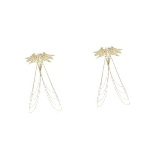 Healeved 2 Stück Körperkette Damen Luxuriösem Spitzenmaterial Kreative Boho Schmuck für Partys Festivals Elegantes Design für Perfekten Körperschmuck von Healeved