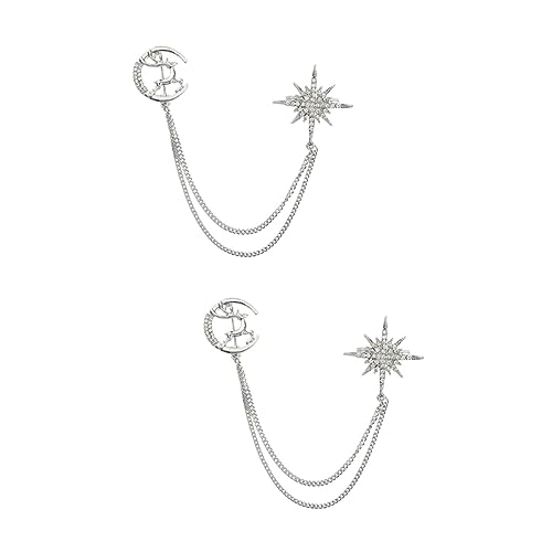 Healeved 2 Stück Kreative Brosche mit Ketten Design Stilvoller Anstecker für Damen Herren Dekorative Tierbrosche Modisches Accessoire für Kleidung Taschen Hüte Healeved 2 Stück Kreative Brosche mit Ketten Design Stilvoller Anstecker für Damen Herren Dekorative Tierbrosche Modisches Accessoire für Kleidung Taschen Hüte von Healeved
