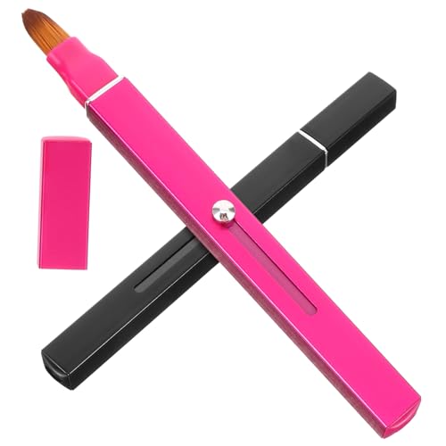 Healeved 2stücke Einziehbarer Lippenpinsel Doppelseitiger Lippenstift-applikator Lipglosspinsel Make-up-tool Für Frauen Tragbarer Lippen-make-up-pinsel Einfache Anwendung Praktische Kappe g von Healeved