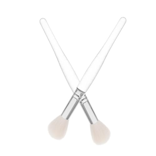 Healeved 2stücke Pinselset Rougepinsel Puderpinsel Kosmetikpinsel Make-up-pinsel Applikatorpinsel Für Damen Mit Weichen Borsten Vielseitig Einsetzbar Tragbar in Kosmetiktasche von Healeved