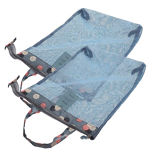 Healeved 2 Stück Netz Kulturbeutel für Reisen Tragbare Make Up Taschen mit Reißverschluss Atmungsaktives Material Praktisch für Toilettenartikel und Zubehör Modisches Design für Damen von Healeved