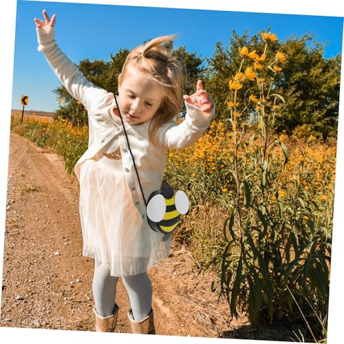 Healeved 2 Stück Niedliche Umhängetasche Bienenform Kleine Mädchen Crossbody Bag Schultertasche Modisch Robust Für Alltagsspielzeug Schlüssel Karten von Healeved
