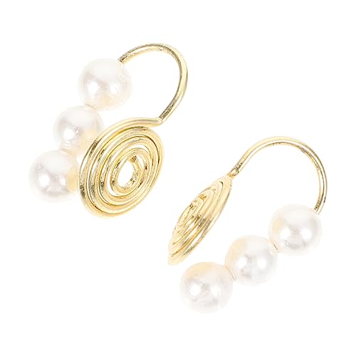 Healeved 2 Stück No Ohrclips Damen Goldbeschichtung mit Perlen Ohrschmuck Clips Ohrlöcher Komfortable und Stilvolle Geschenkidee Healeved 2 Stück No Ohrclips Damen Goldbeschichtung mit Perlen Ohrschmuck Clips Ohrlöcher Komfortable und Stilvolle Geschenkidee von Healeved