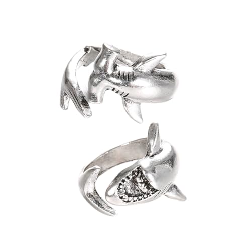 Healeved 2 Stück Offene Ringpaare für Verstellbare Daumenringe mit Design Retro Stil für zu Besonderen Anlässen von Healeved