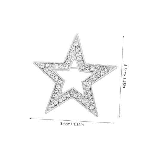 Healeved 2 Stück Pentagramm Anstecknadeln aus Legierung Modische Schmucknadeln für Kleidung Geeignet als Brosche für Jacken Taschen Hüte und Vielseitige Alltagsdekoration von Healeved