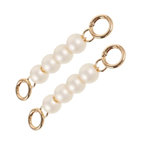 Healeved 2 Stück Perlenverlängerungskette Geldbörsenkette Extender Perlenkette Für Geldbeutel Taschenriemen Geldbeutel-anhänger Geldbörse Riemen Brieftasche Kette Gurtweiter Eisen von Healeved