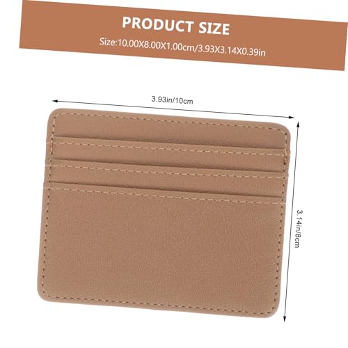 Healeved 2 Stück RFID Schutz Kartenhüllen aus Pu Material Langlebige Bankkarten Schutzhüllen Multifunktionale Kartenetuis für Mitarbeiter Studenten und Bürobedarf Schwarz und Braun von Healeved