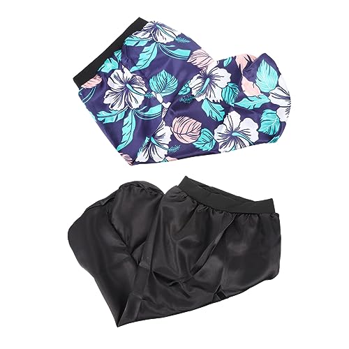 Healeved 2 Stück Satin-schlafmütze Schlafhauben Für Frauen Elastisches Band Breite Krempe Hohe Elastizität Hut Haarhauben von Healeved