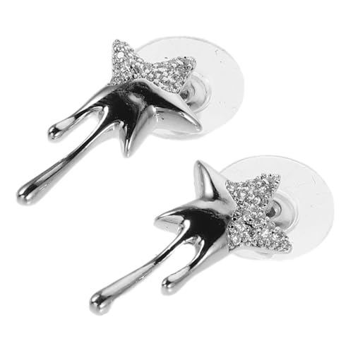 Healeved 2 Stück Stern Ohrringe Dangle Hypoallergen Stern-design Strass Ohrstecker Leicht Boho Schmuck Damen Geschenk Alltag Anlass von Healeved
