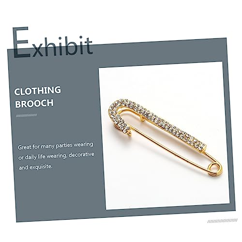 Healeved 2 Stück Teiliges Brooch Pin Damen Kleidung Schmuck Dekorative Broschen mit Kettenverschluss Sichere Anstecknadeln für Pullover Mäntel Kleider und Schals Langlebig und von Healeved